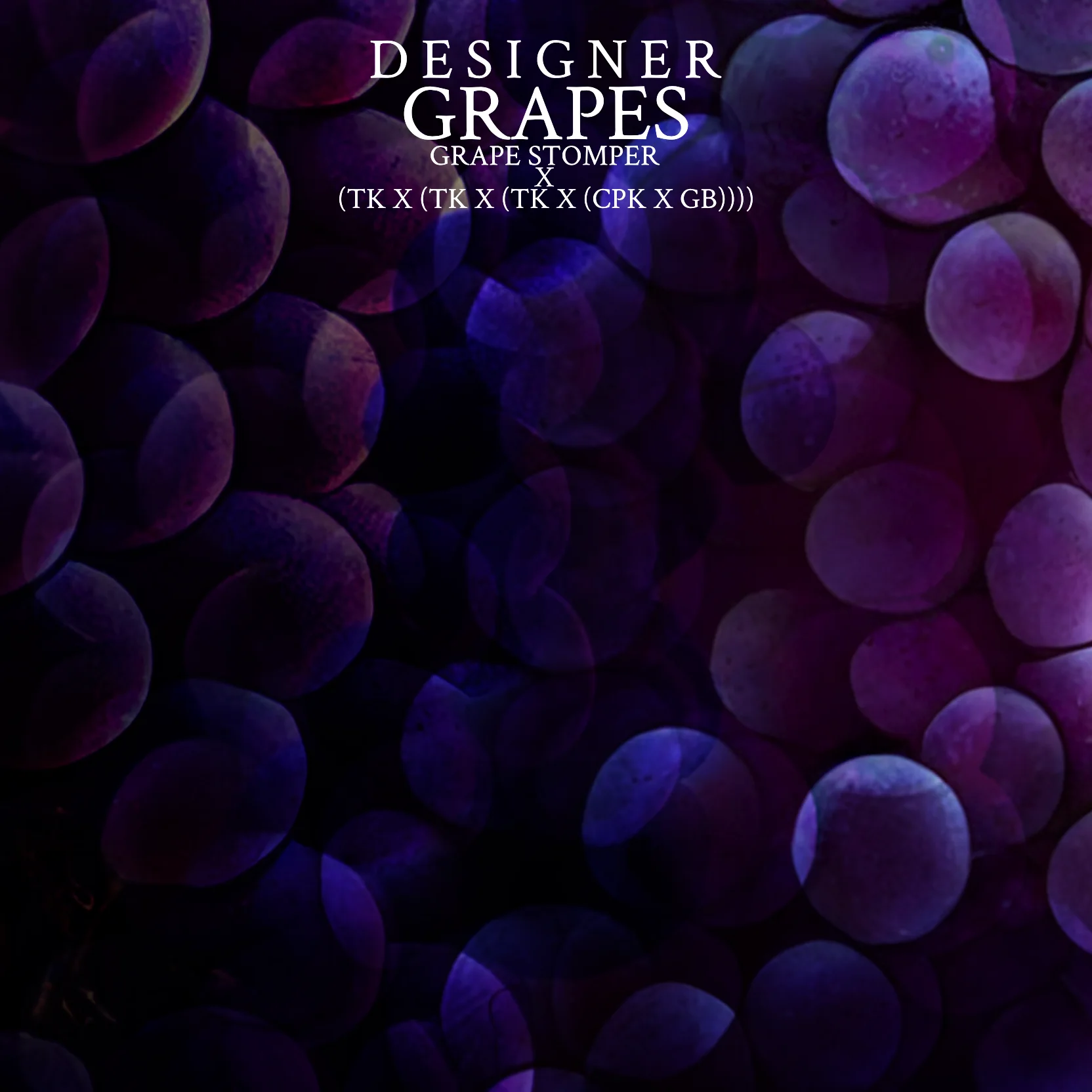 Designer Grapes poster from the house photo archive